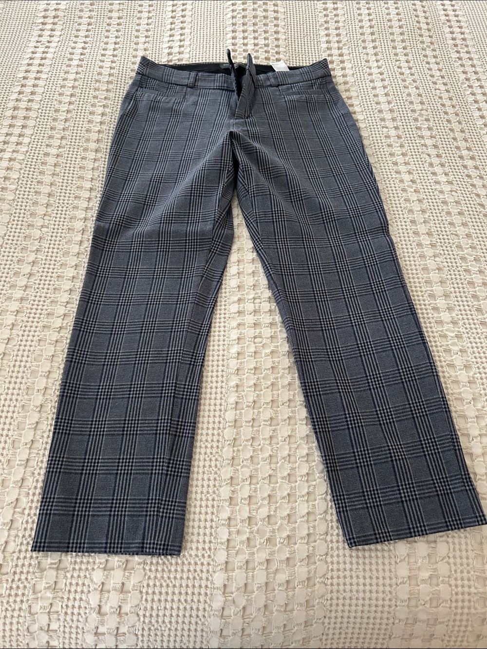Banana Republic Blue Plaid Dress Pants